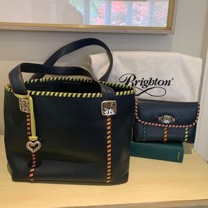 Brighton Leather Bag and Wallet Set